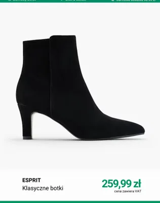 Klasyczne botki Esprit promocja w Deichmann