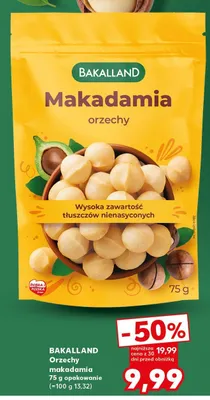 Orzechy makadamia Bakalland promocja w Kaufland