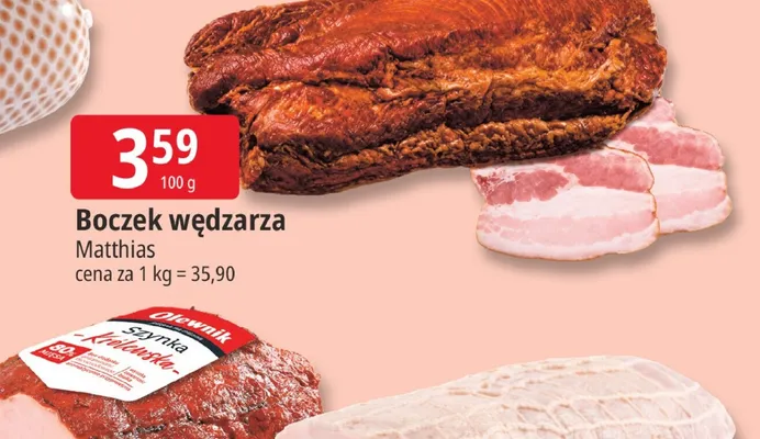 Boczek wędzarza Matthias promocja w Leclerc