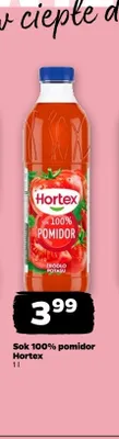 Sok 100% pomidor Hortex promocja w Netto