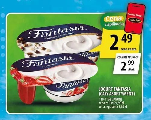 Jogurt Fantasia Danone promocja w Arhelan