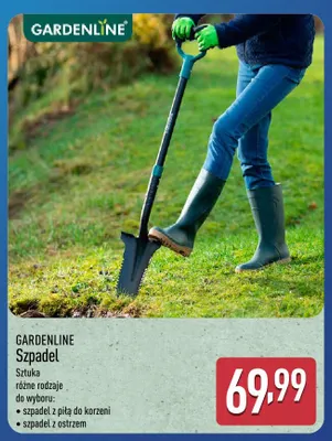 Szpadel z ostrzem Gardenline promocja w Aldi