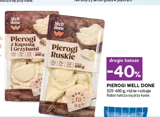 Pierogi z kapustą i grzybami Well Done promocja w Stokrotka