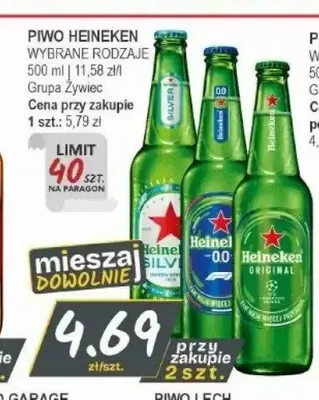 Piwo bezalkoholowe Heineken 0,0% promocja w Słoneczko