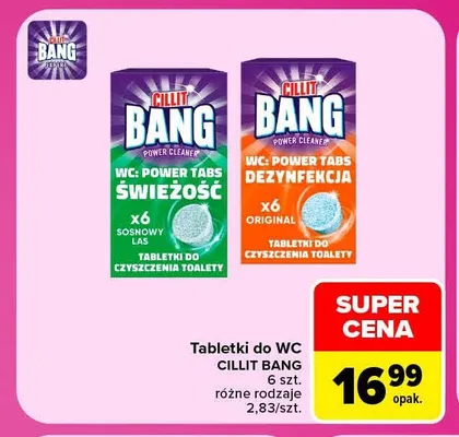 Tabletki do WC Cillit Bang promocja w Carrefour Market