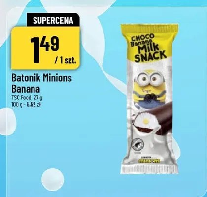 Baton Minions Banana OK Food promocja w POLOmarket