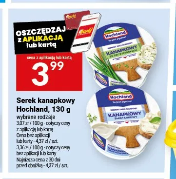 Serek kanapkowy ze szczypiorkiem Hochland promocja w Twój Market