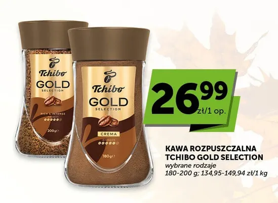 Kawa rozpuszczalna Tchibo Gold Selection Crema promocja w ABC