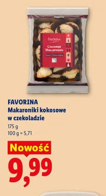 Makaroniki kokosowe w czekoladzie Favorina promocja w Lidl