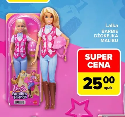Lalka Barbie Dżokejka Malibu promocja w Carrefour