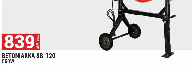 Betoniarka SB-120 promocja w Merkury Market