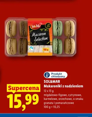 Makaroniki z nadzieniem Sol & Mar 12-pak promocja w Lidl