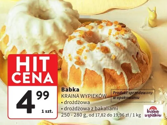 Babka drożdżowa promocja w Intermarche