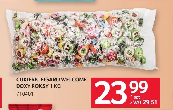 Cukierki Figaro Welcome Doxy Roksy promocja w Selgros