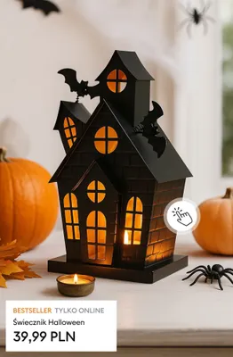 Świecznik Halloween promocja w Sinsay