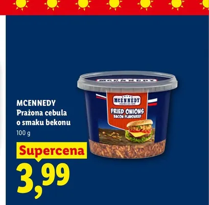 Prażona cebula o smaku bekonu McEnnedy promocja w Lidl