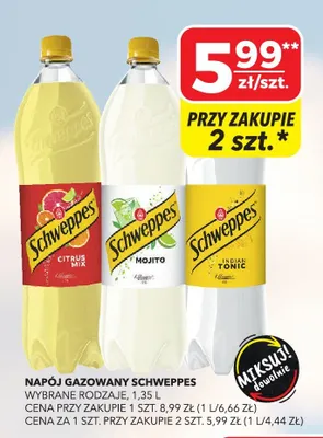 Napój gazowany Schweppes Citrus Mix promocja w Top Market