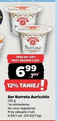 Ser Burrata Auricchio promocja w Netto