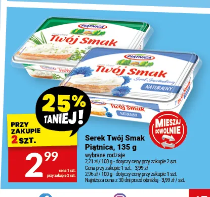 Serek Twój Smak Piątnica promocja w Twój Market