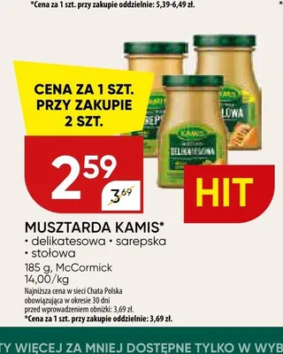 Musztarda Kamis stołowa promocja w Chata Polska