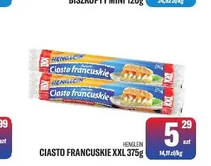 Ciasto francuskie Henglein XXL promocja w Tomi Markt