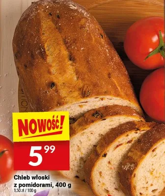Chleb włoski z pomidorami promocja w Twój Market