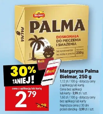 Margaryna Palma Bielmar doskonała do pieczenia i smażenia promocja w Twój Market