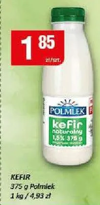 Kefir naturalny Polmlek 1,5% promocja w Chorten