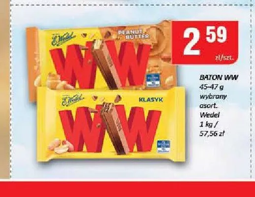 Baton WW klasyczny E.Wedel promocja w Chorten