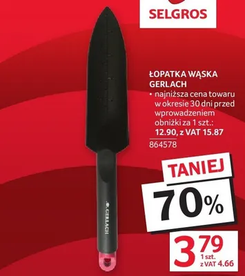 Łopatka wąska Gerlach promocja w Selgros