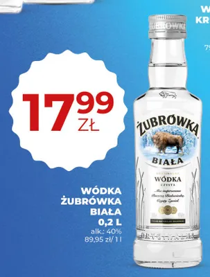 Wódka Żubrówka Biała promocja w Duży Ben
