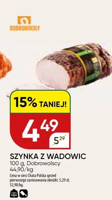 Szynka z Wadowic promocja w Chata Polska