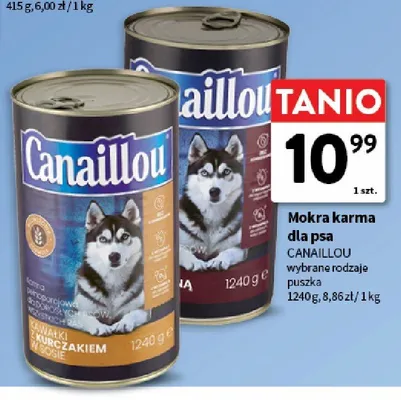 Mokra karma dla psa Canaillou puszka promocja w Intermarche