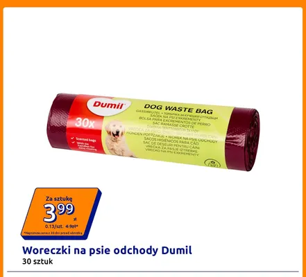 Woreczki na psie odchody Dumil promocja w Action