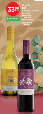 Wino Carmenere wytrawne promocja w Żabka