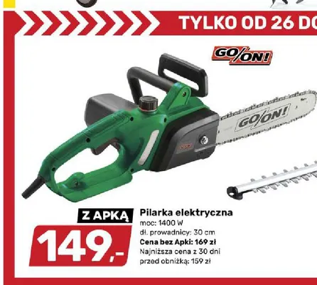 Pilarka elektryczna GO/ON! promocja w Bricomarche