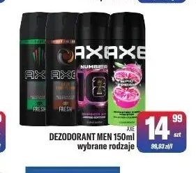 Dezodorant Men Axe promocja w Tomi Markt