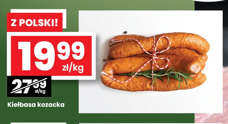 Kiełbasa kozacka promocja w emma MARKET