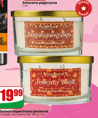 Świeca zapachowa jesienna Bursztynowy Sen Home Aroma promocja w Dino