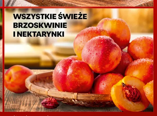 Świeże brzoskwinie i nektarynki promocja w Biedronka