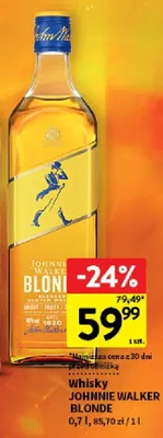 Whisky Johnnie Walker Blonde promocja w Intermarche