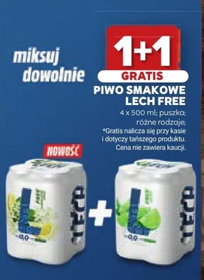 Piwo smakowe Lech Free promocja w Stokrotka