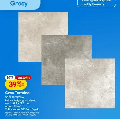 Gres Terminal promocja w Castorama