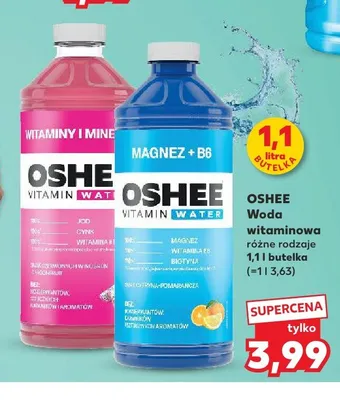 Woda witaminowa OSHEE magnez + B6 promocja w Kaufland