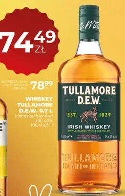 Whiskey Tullamore D.E.W. promocja w Duży Ben