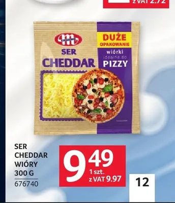 Ser Cheddar wióry Mlekovita promocja w Selgros
