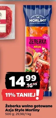 Żeberka wolno gotowane Azja Style Morliny promocja w Netto