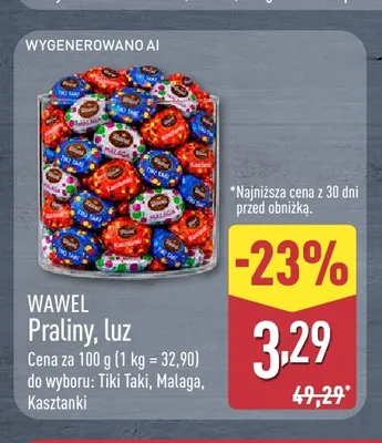 Praliny Tiki Taki Wawel promocja w Aldi