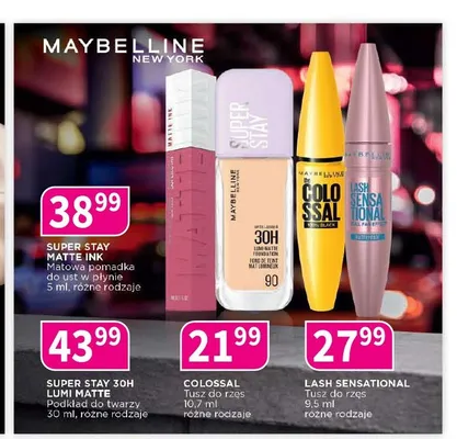 Matowa pomadka do ust w płynie Maybelline New York Super Stay Matte Ink promocja w Drogerie Polskie