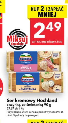 Ser kremowy Hochland ze śmietanką promocja w LEWIATAN